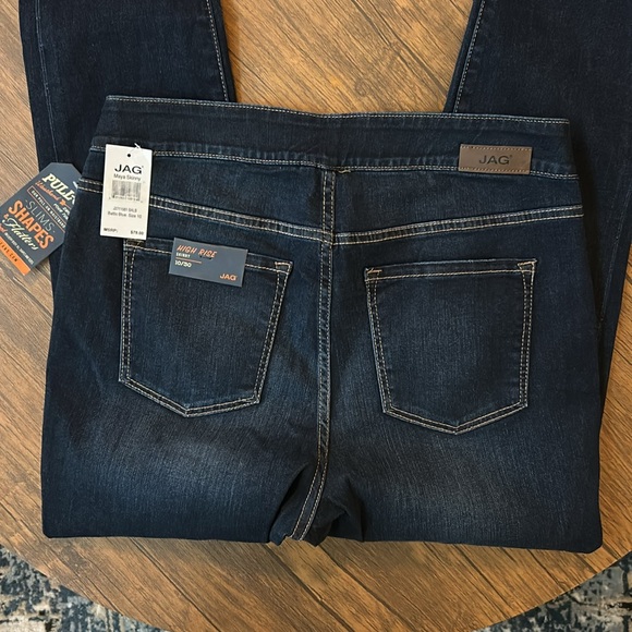 JAG JEANS NWT Maya High Rise Skinny Pull-On Smoothing Baltic Blue Size 10 - Picture 7 of 9